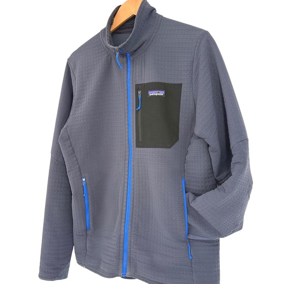 Patagonia Mens R1 TechFace Full Zip Jacket Gray Fleece MED Outdoor Gorpcore - Picture 2 of 12